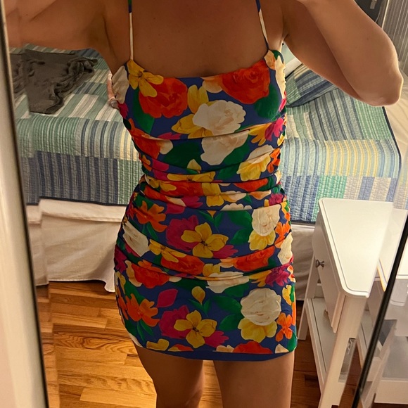 WeWoreWhat Ronnie Dress in Abstract Floral - Picture 5 of 5